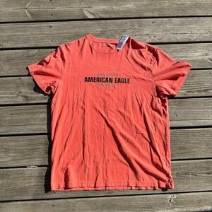 Orange American Eagle‎ cotton t-shirt
